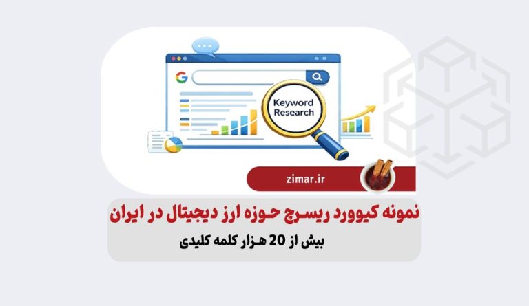 نمونه کامل کیوورد ریسرچ رقبا در حوزه ارز دیجیتال ایران